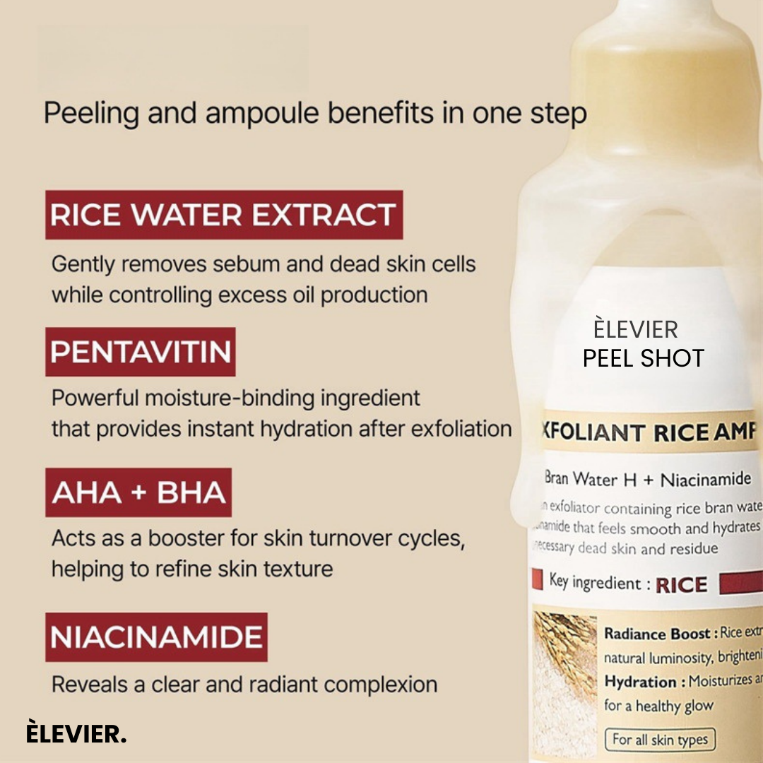 Peel Shot Glow White Rice Line
